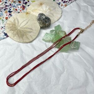 Red and Gold Chain Necklace